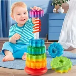 Torre Arco-Íris Primeira Infância 6PÇS Multikids - Imagem 2