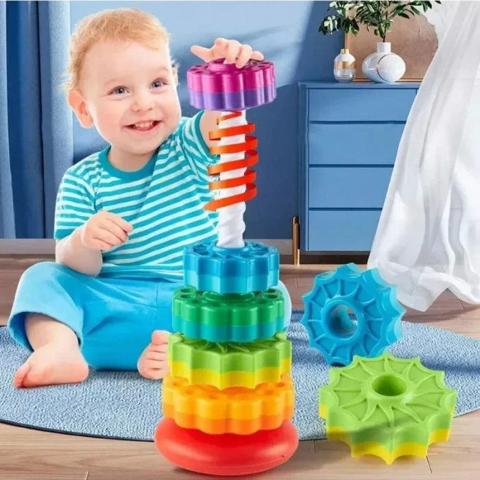 Torre Arco-Íris Primeira Infância 6PÇS Multikids - Imagem 2