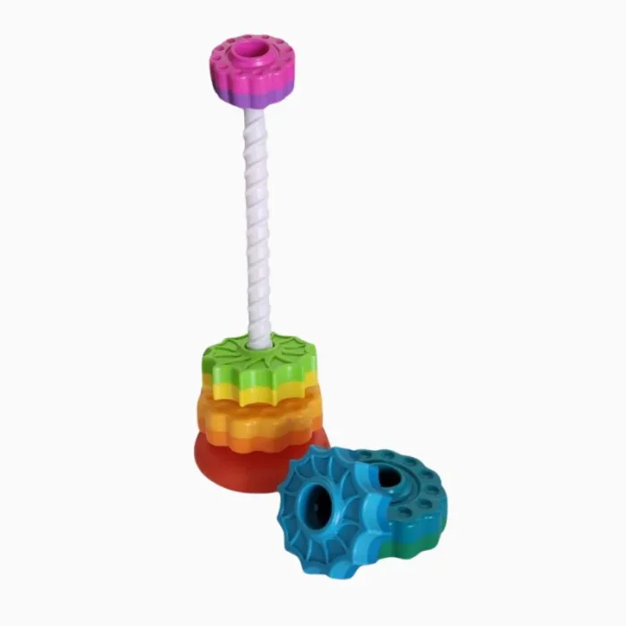 Torre Arco-Íris Primeira Infância 6PÇS Multikids - Imagem 3