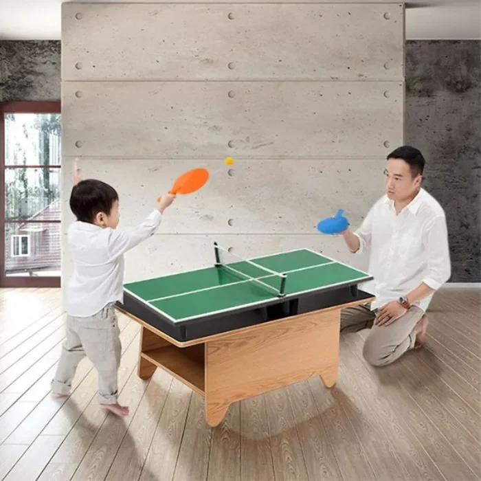 Mini Ping-Pong Com Rede E Raquetes Multikids - Imagem 2