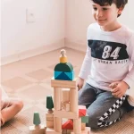 Cidadela Blocos De Montar 32PÇS Em Madeira Lume - Imagem 2