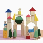 Cidadela Blocos De Montar 32PÇS Em Madeira Lume - Imagem 6