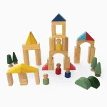 Cidadela Blocos De Montar 32PÇS Em Madeira Lume - Imagem 7