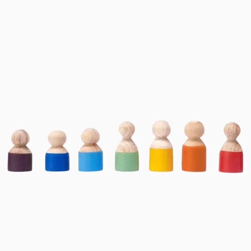 15343639703-pessoas-lume-brinquedo-educativo-7043-1.webp Pessoas Bonequinhos 7PÇS Em Madeira Lume - Imagem 1