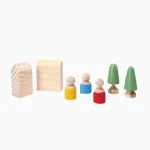 Kit Vilarejo Conjunto De Blocos Em Madeira Lume