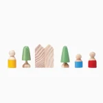 Kit Vilarejo Conjunto De Blocos Em Madeira Lume - Imagem 4