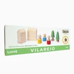 Kit Vilarejo Conjunto De Blocos Em Madeira Lume - Imagem 5