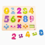 Encaixe Números Com Pinos Em Madeira Tooky Toy - Imagem 5