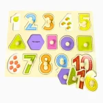 Encaixe Números Com Pinos Em Madeira Tooky Toy - Imagem 7