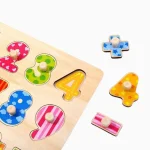 Encaixe Números Com Pinos Em Madeira Tooky Toy - Imagem 2