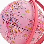 Globo Terrestre Pink Zoo 16cm Tecnodidattica - Imagem 3