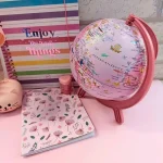 Globo Terrestre Pink Zoo 16cm Tecnodidattica - Imagem 2