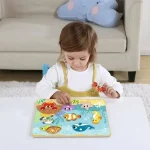 Tabuleiro de Encaixe Mar Com Pinos Tooky Toy - Imagem 2