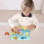 Tabuleiro de Encaixe Mar Com Pinos Tooky Toy - Imagem 3