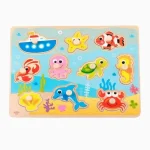 Tabuleiro de Encaixe Mar Com Pinos Tooky Toy