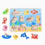 Tabuleiro de Encaixe Mar Com Pinos Tooky Toy - Imagem 5