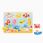 Tabuleiro de Encaixe Mar Com Pinos Tooky Toy - Imagem 7