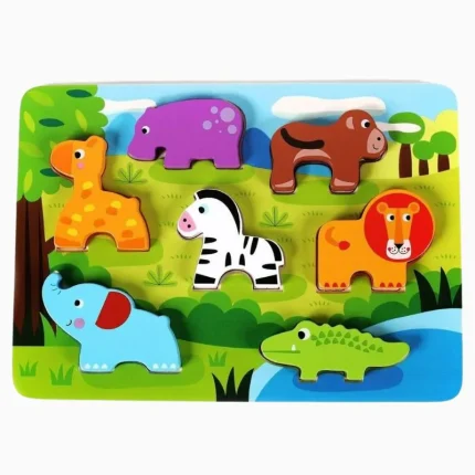 Tabuleiro De Encaixe Floresta Em Madeira Hi Pando