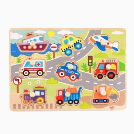 Tabuleiro de Encaixe Veículos Com Pinos Hi Pando