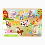 Tabuleiro De Encaixe Fazenda Com Pinos Hi Pando - Imagem 7