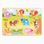 Tabuleiro De Encaixe Floresta com Pinos Hi Pando