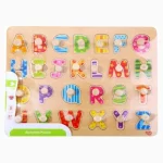 Tabuleiro De Encaixe Alfabeto com Pinos Tooky Toy - Imagem 5
