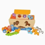 Arca de Noé 18PÇS Em madeira Tooky Toy - Imagem 4