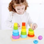 Torre De Encaixe Formas Geométricas Tooky Toy - Imagem 2