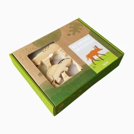 Kit Animais do Cerrado Em Madeira Pachu