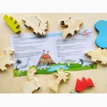 Carrinho Dinossauro Dino Em Madeira Pachu - Imagem 3