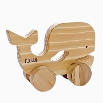 Carrinho Baleia Benê Em Madeira Pachu