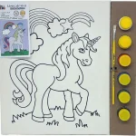 Kit Tela De Pintura Unicórnio 25x30cm Kits for Kids