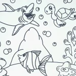 Kit Tela De Pintura Fundo Do Mar Kits for Kids - Imagem 2