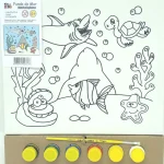 Kit Tela De Pintura Fundo Do Mar Kits for Kids