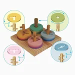 Jogo Passa Círculos Em Madeira Carimbrás - Imagem 8