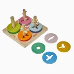 Jogo Passa Círculos Em Madeira Carimbrás - Imagem 7