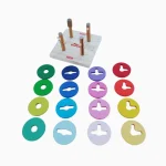 Jogo Passa Círculos Em Madeira Carimbrás - Imagem 6