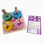 Jogo Passa Círculos Em Madeira Carimbrás - Imagem 5