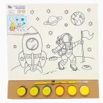 Kit Tela De Pintura Astronauta 25x30cm Kits for Kids