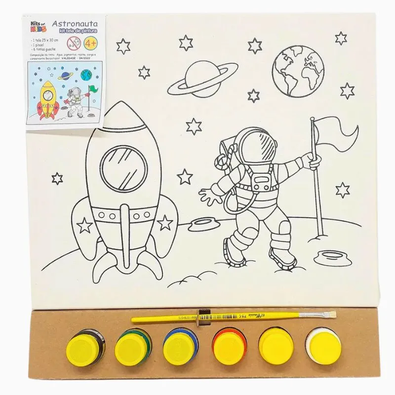 15356946867-kit-tela-de-pintura-astronauta-25x30cm-kits-for-kids-brinquedo-educativo-10276-1.webp Kit Tela De Pintura Astronauta 25x30cm Kits for Kids - Imagem 1