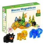Blocos Magnéticos Safari 38 Peças BDS - Imagem 6