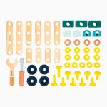 Conjunto De Construção 50PÇS Brico Kids Janod - Imagem 3