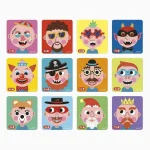 Livro Magnético Crazy Faces 82Pçs Janod - Imagem 3